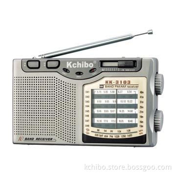 FM/MW/SW1-8 10 Band Receiver with 360° Antenna